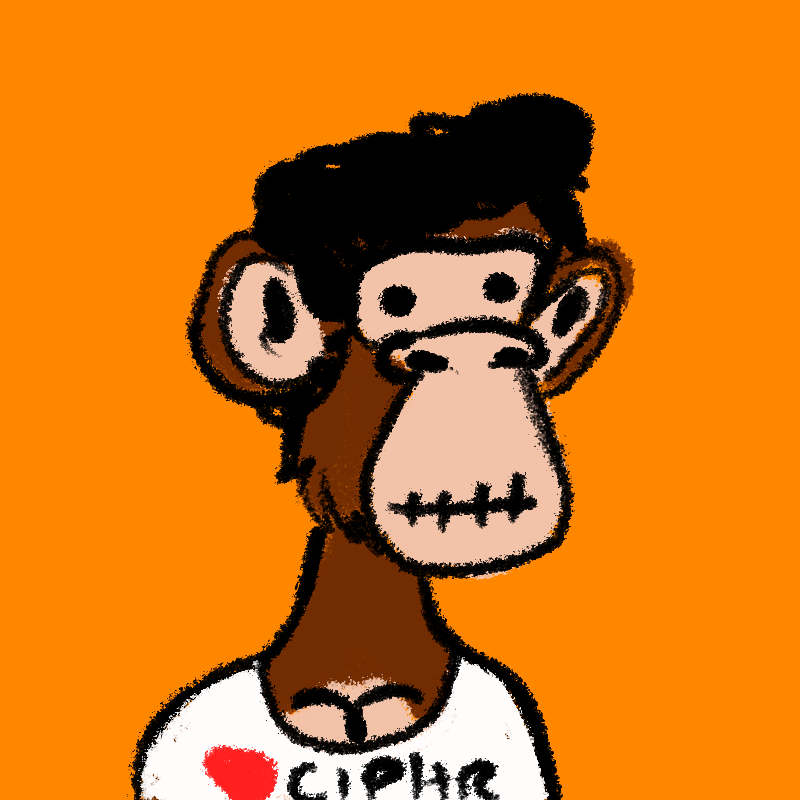 Drawed apes jetski club #23 static token preview