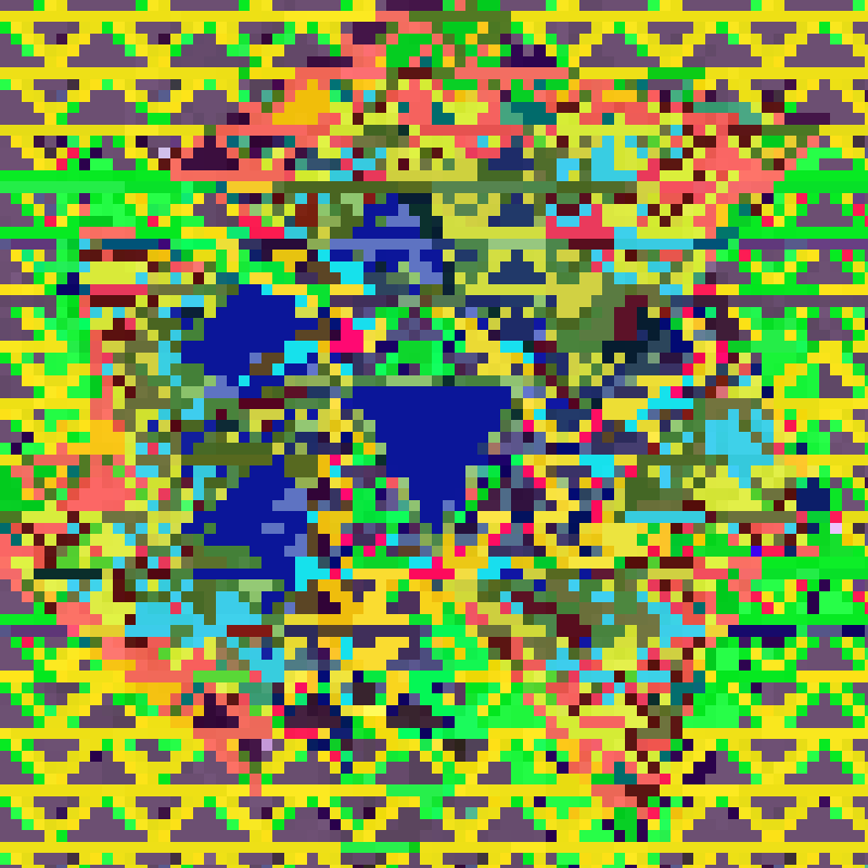 Psychedelic Pixels #1 static token preview