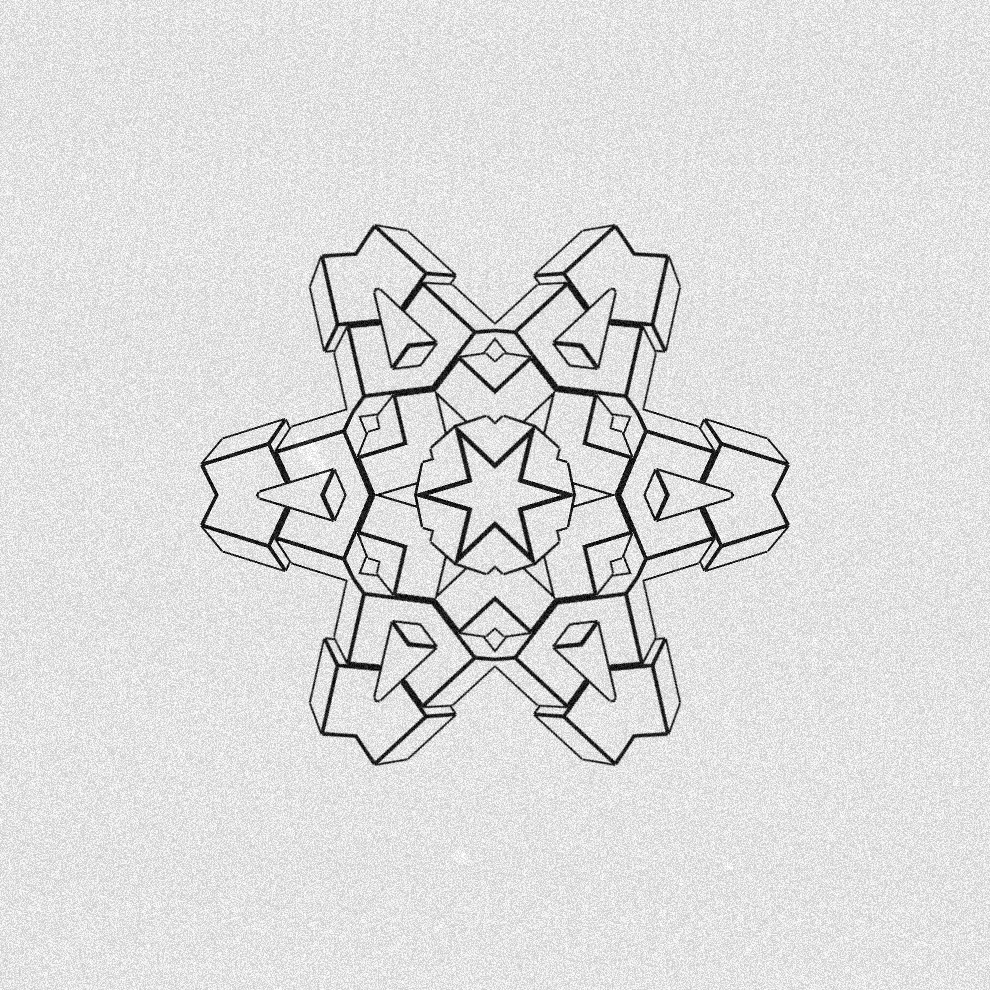 Monochrome Kaleido #9 static token preview