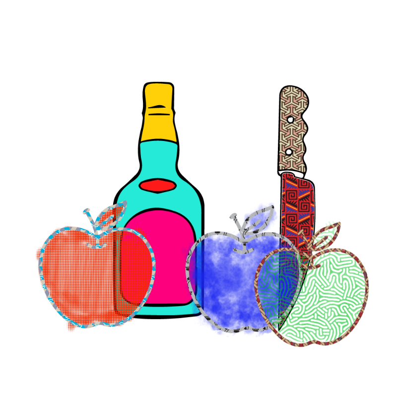 bottle and apples #3 static token preview