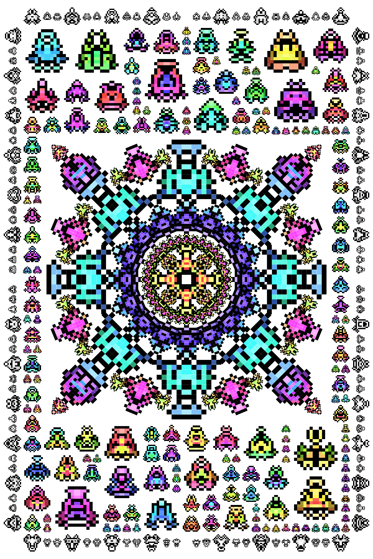 Pixel Spaceships #19 static token preview