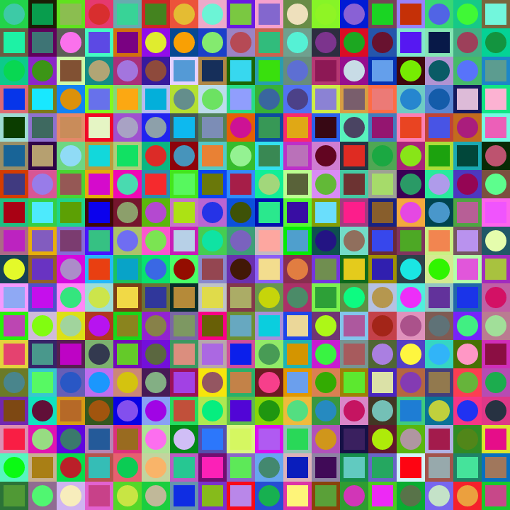 Square Dot Composition #14 static token preview