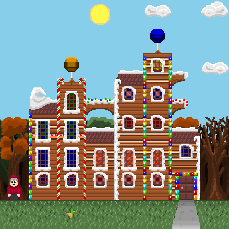 2D Mansion Candy House #7 static token preview