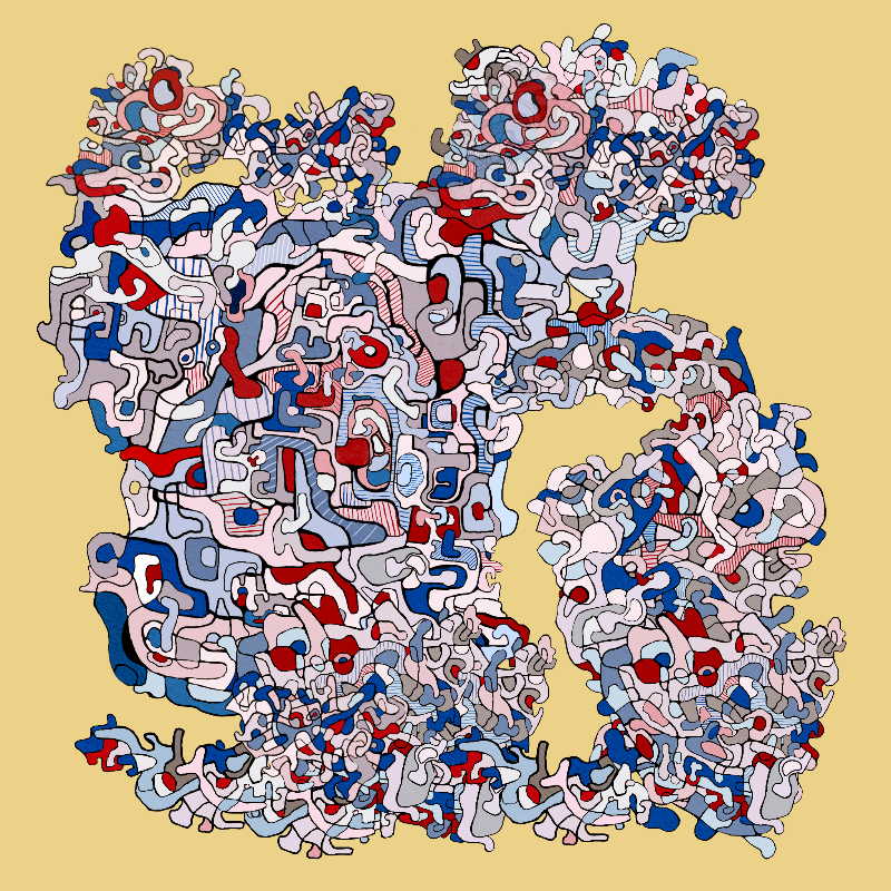 Swim in Dubuffet Thought #22 static token preview