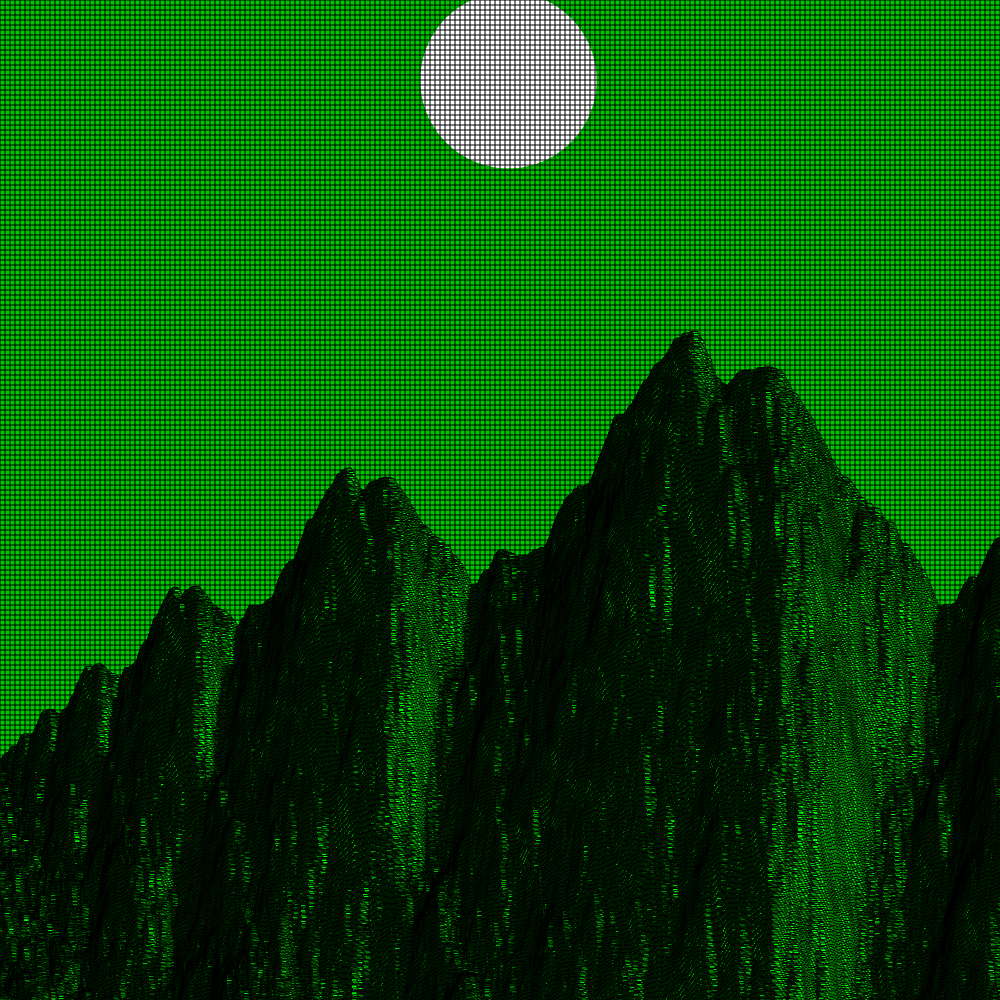 Classic generative landscape #13 static token preview