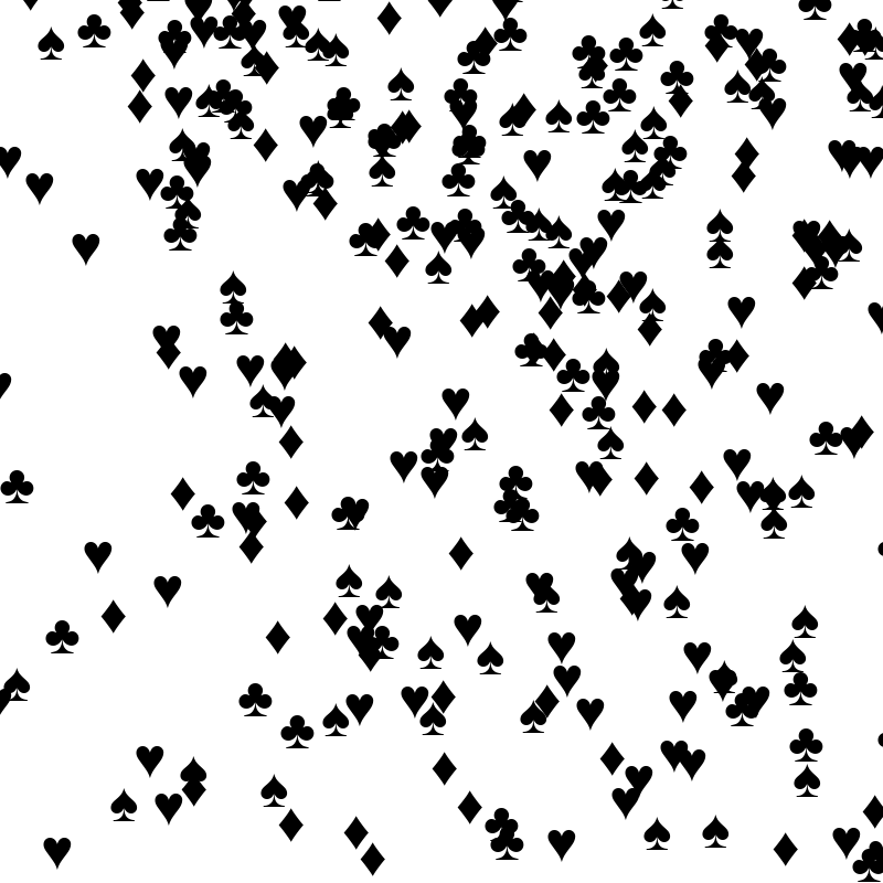 SPADES HEARTS DIAMONDS CLUBS #10 static token preview