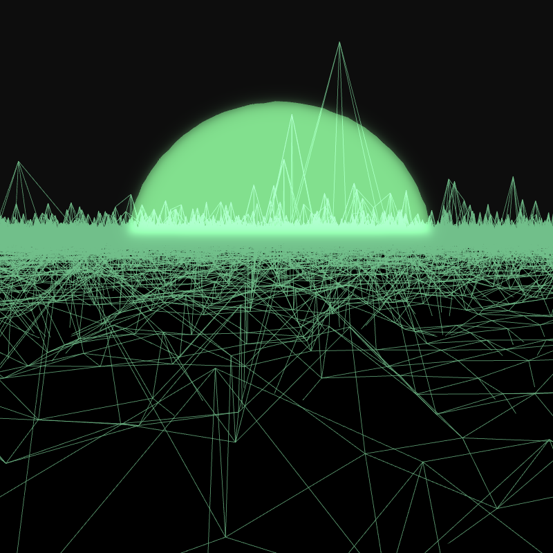 Generative Retrowave Field #22 static token preview