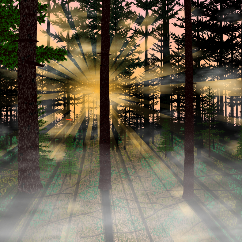 Forest Sunrise #25 static token preview