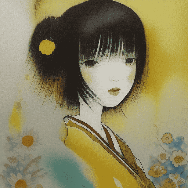 The yellow Flowers #4 static token preview