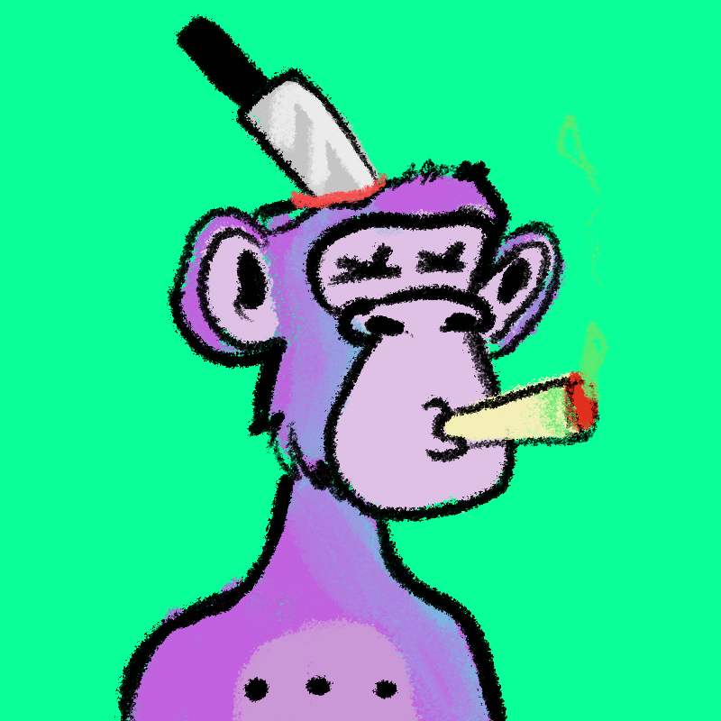 Drawed apes jetski club #24 static token preview