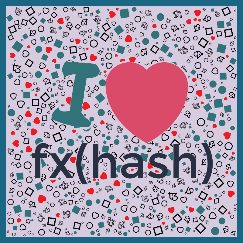 I Love Fxhash #7 static token preview