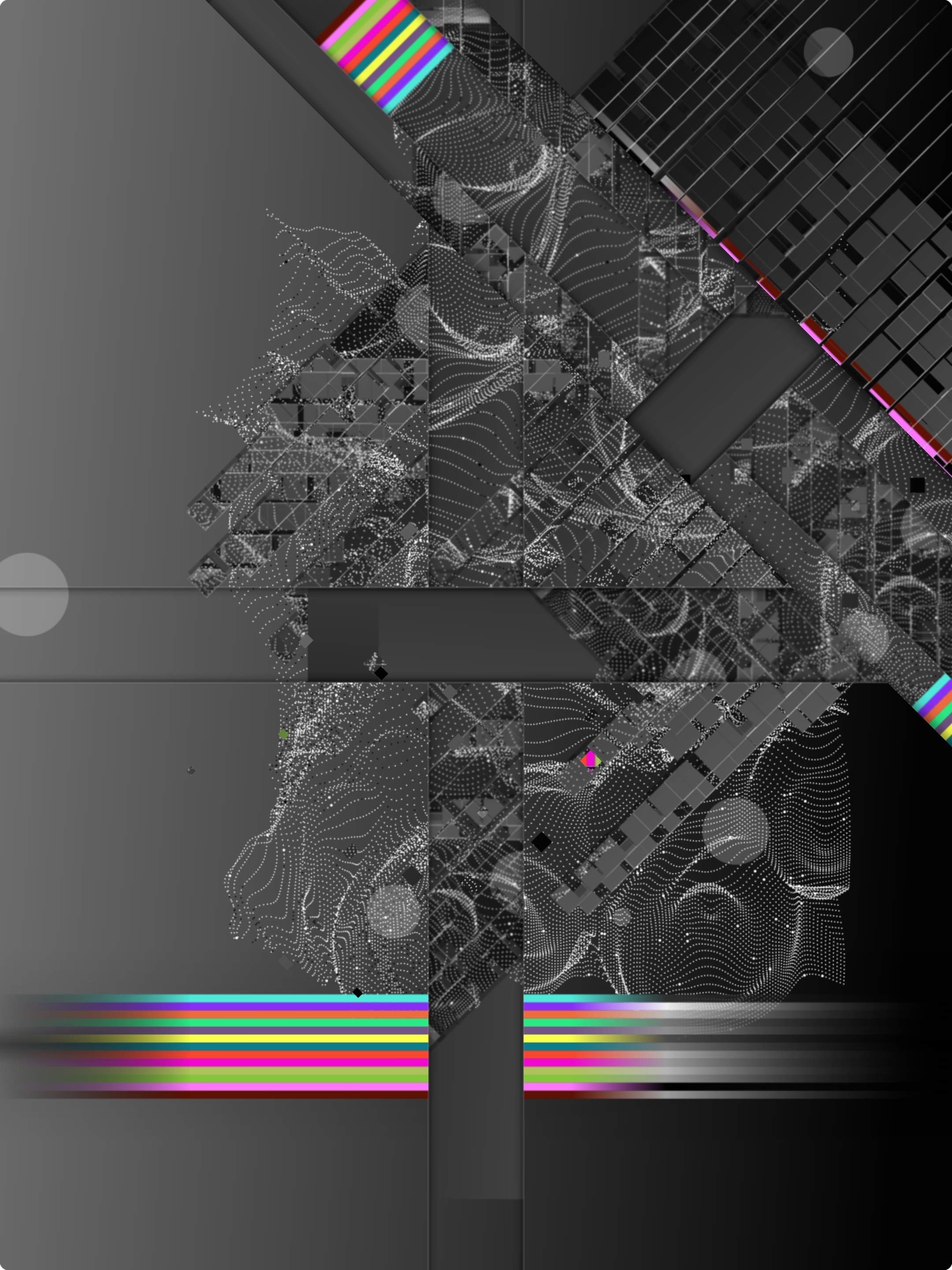 Fronteras en abstracto #140 static token preview