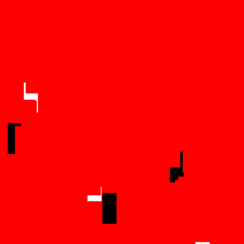 White & Black & Red All Over #14 static token preview