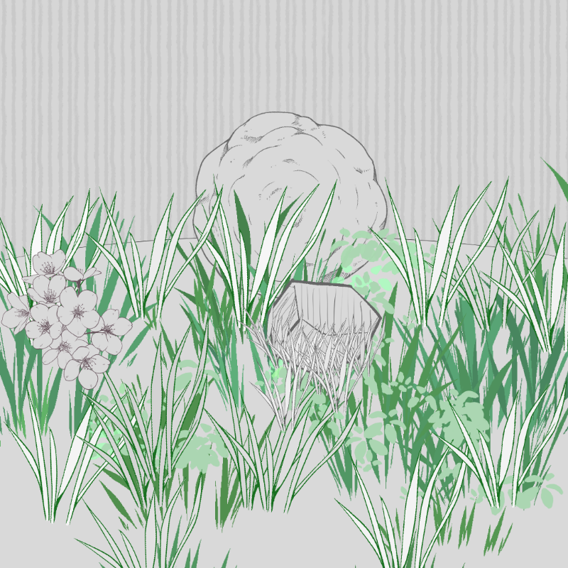 Wild Grass and Rubble #96 static token preview
