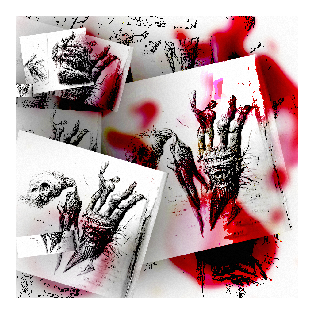 Zombie Anatomy Study Collage #4 static token preview