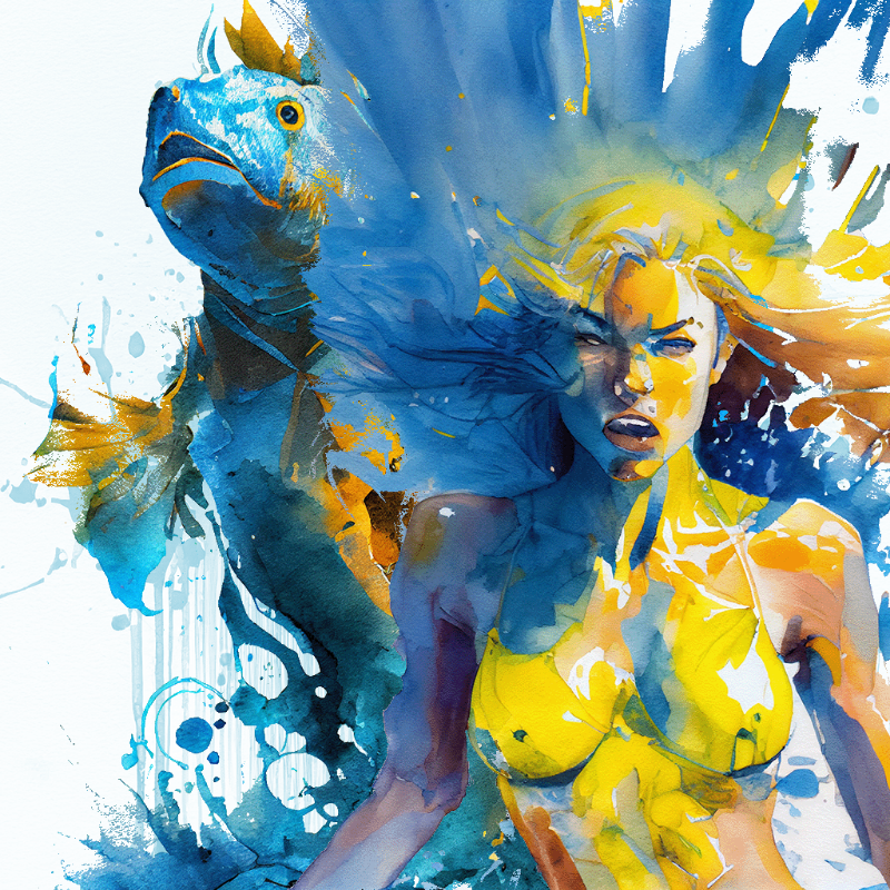 Artemis and Fish #6 static token preview