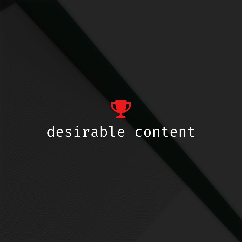 desirable content #4 static token preview