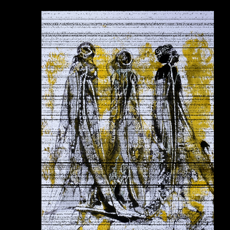 "3 Donne" Pointillism #9 static token preview