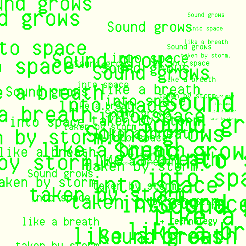 SOUND GROWS INTO SPACE #13 static token preview
