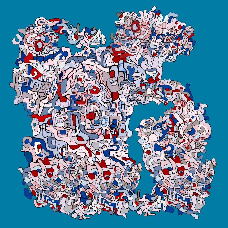 Swim in Dubuffet Thought #9 static token preview