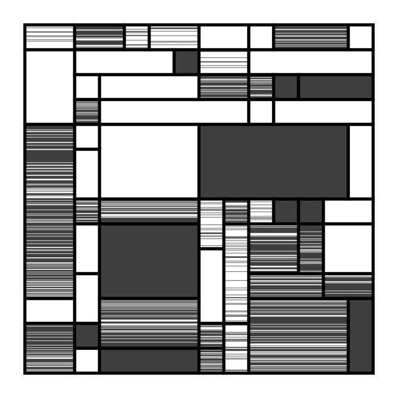 Mono Mondrian #8 static token preview