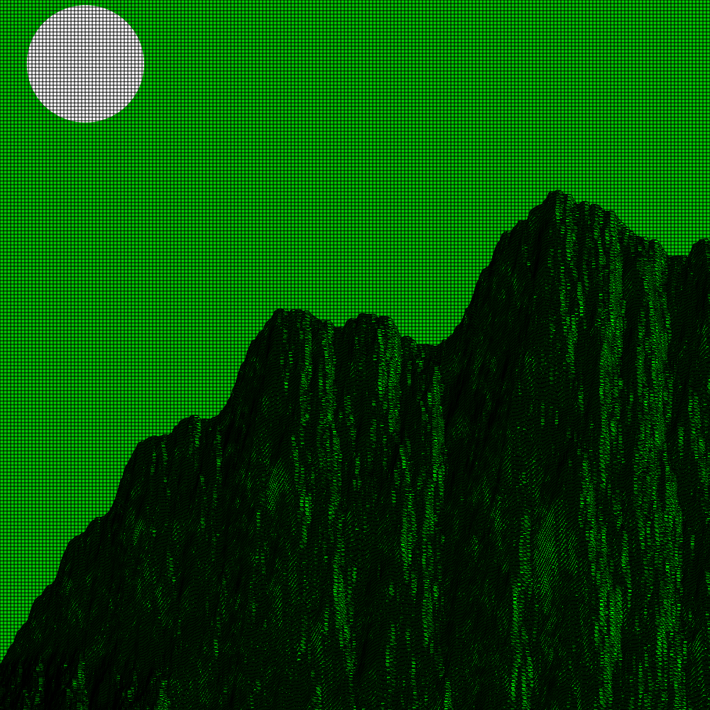 Classic generative landscape #27 static token preview