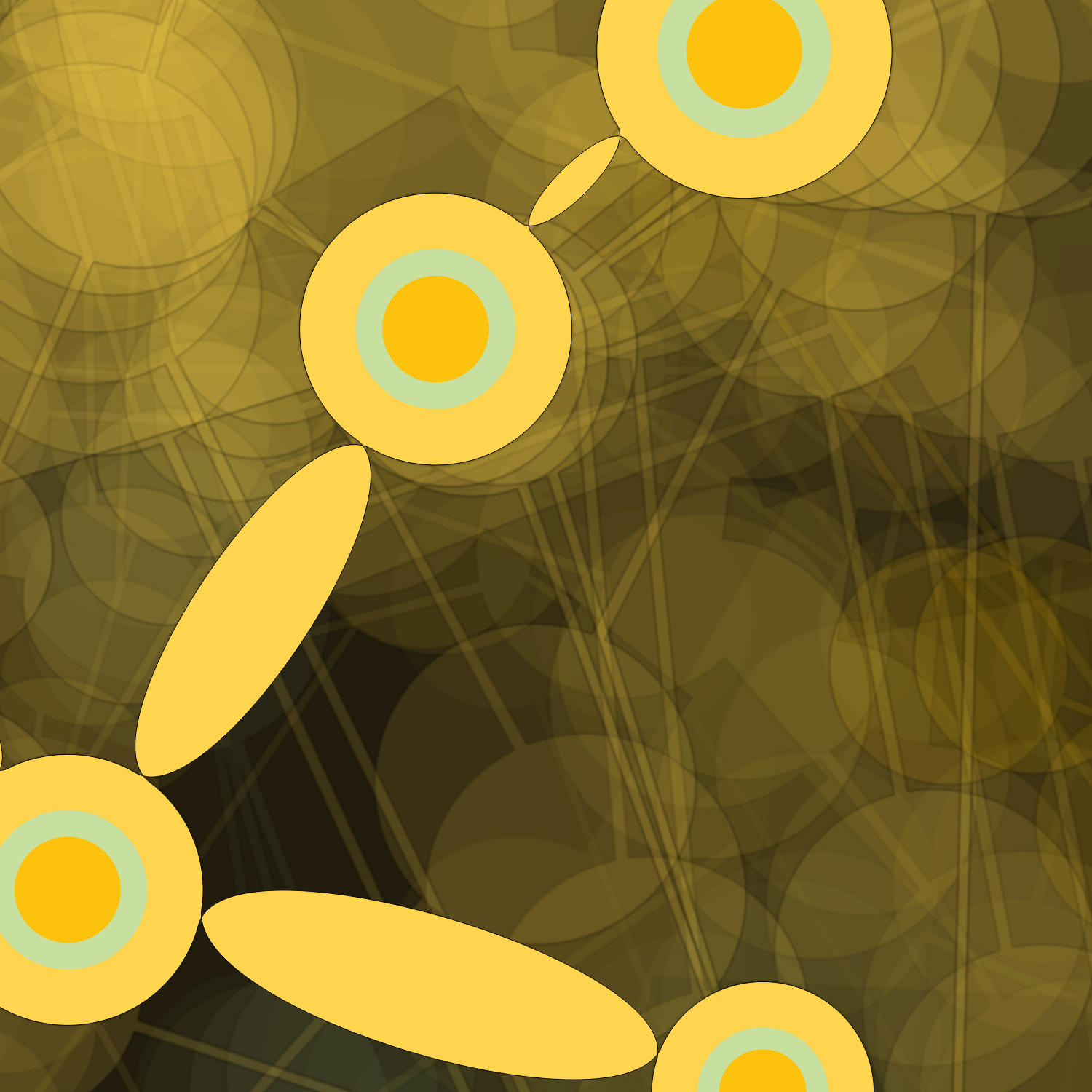 Geometric colorful shapes #3 static token preview