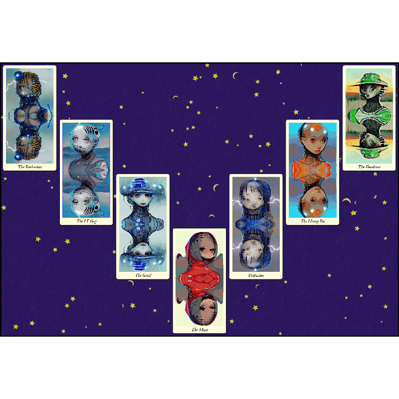 Reflexions - the fxhash tarot #15 static token preview