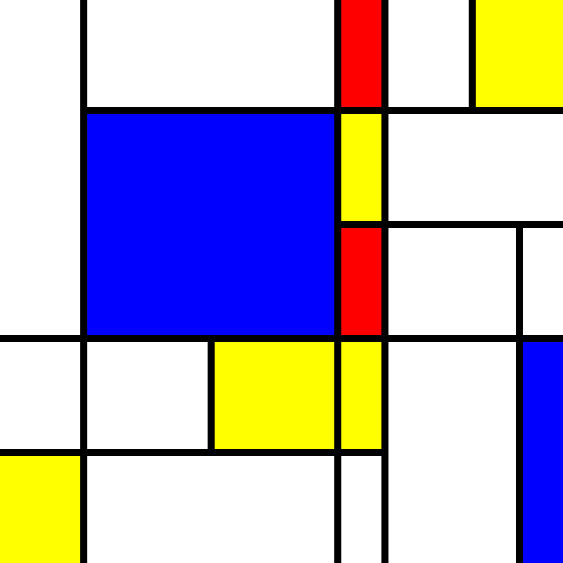 compositioninredblueandyellow.art, (NFT) #115 static token preview