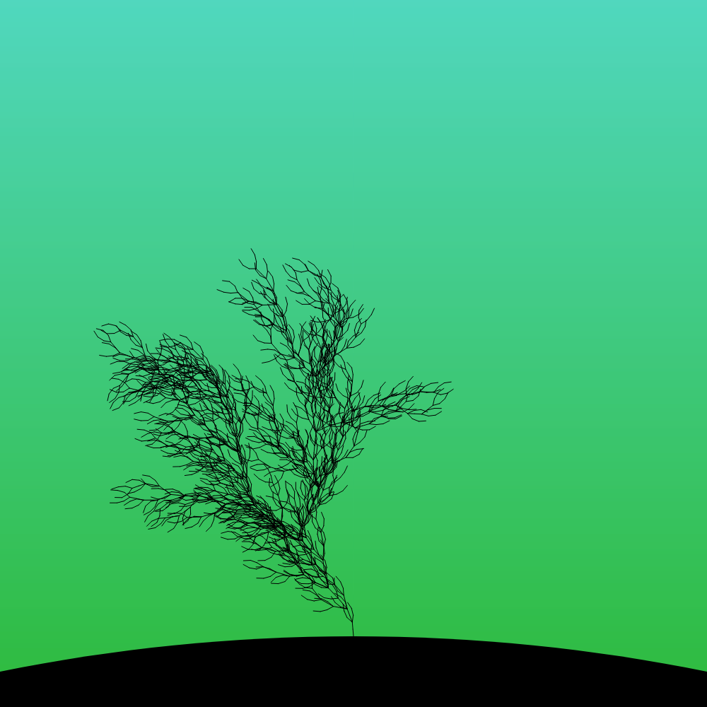 Fractal-Lsystem Tree #17 static token preview