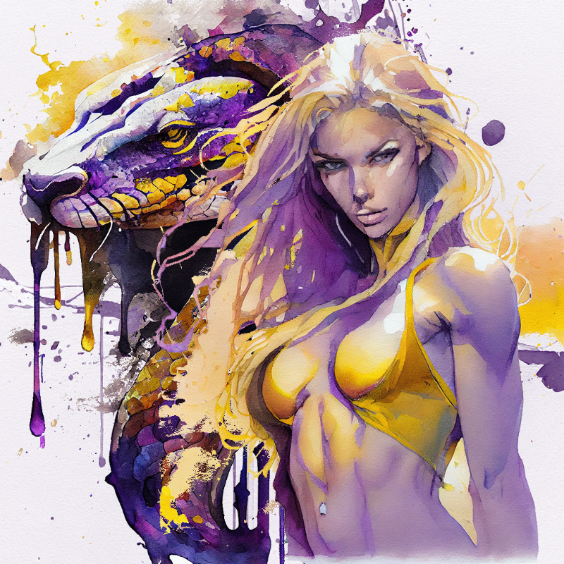 Artemis and Snake #5 static token preview