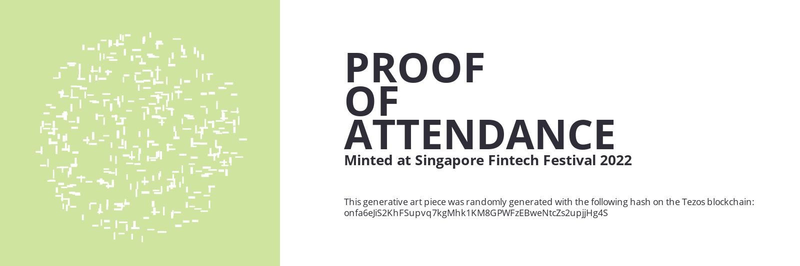 SFF2022 Proof of Attendance Token #1633 static token preview