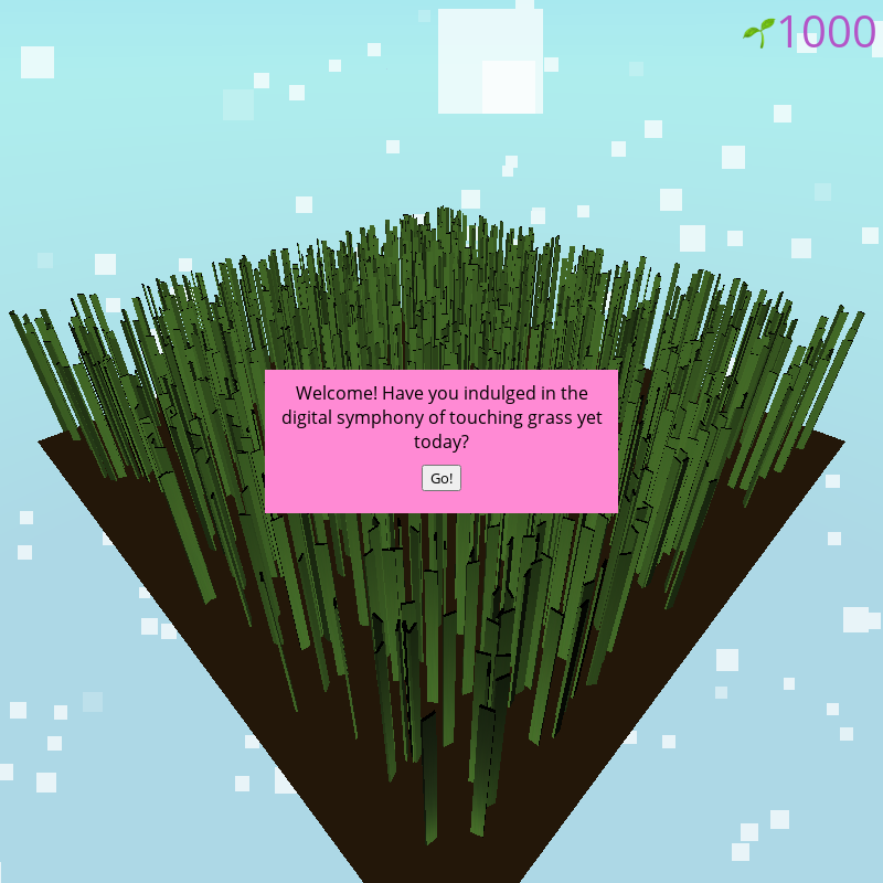 TOUCH👉🌱GRASS #6 static token preview