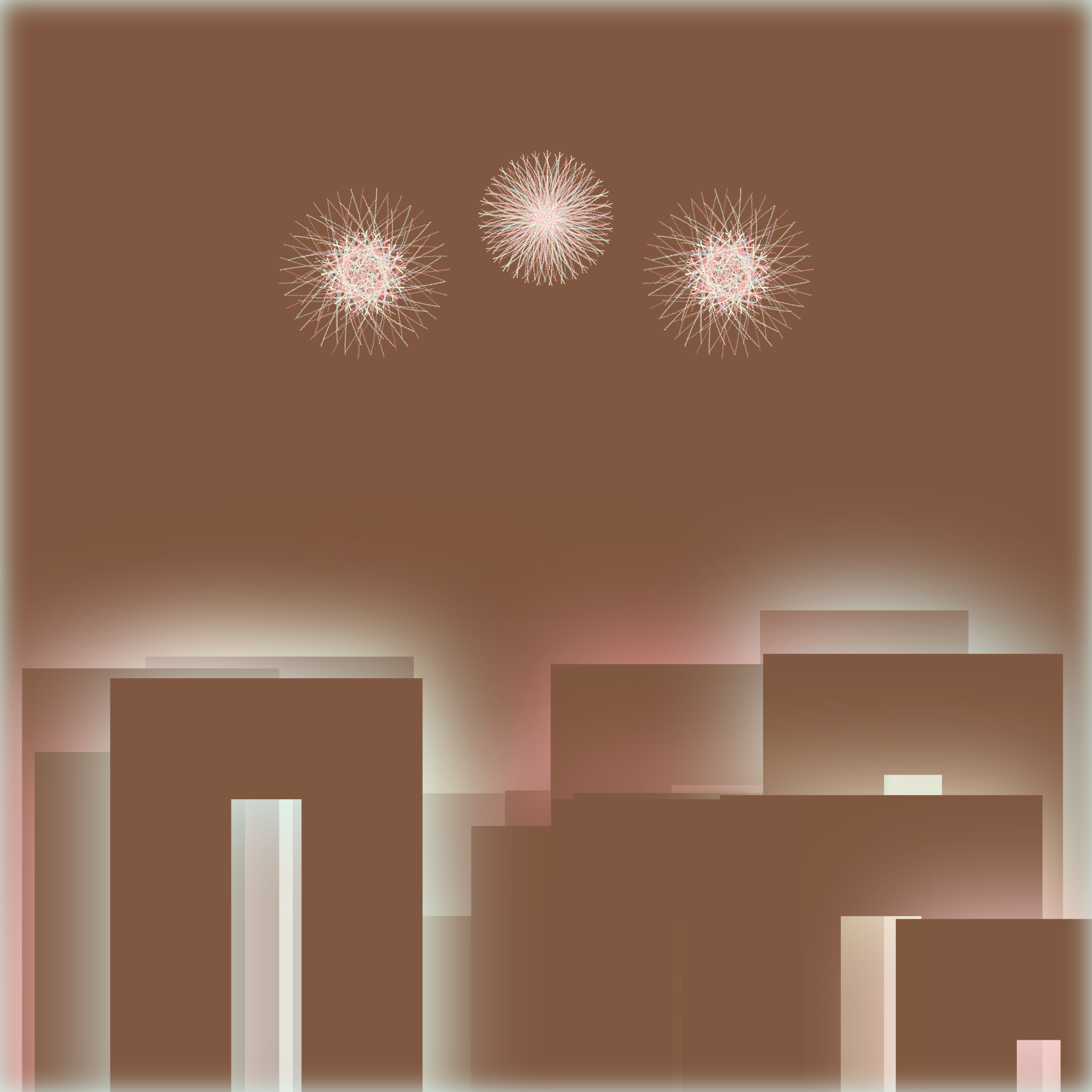 Fireworks over a City Skyline #4 static token preview