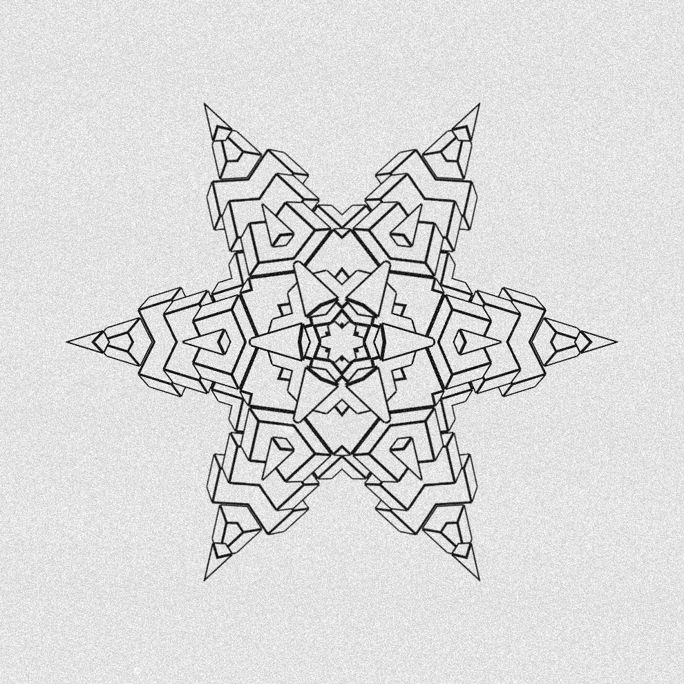 Monochrome Kaleido #17 static token preview