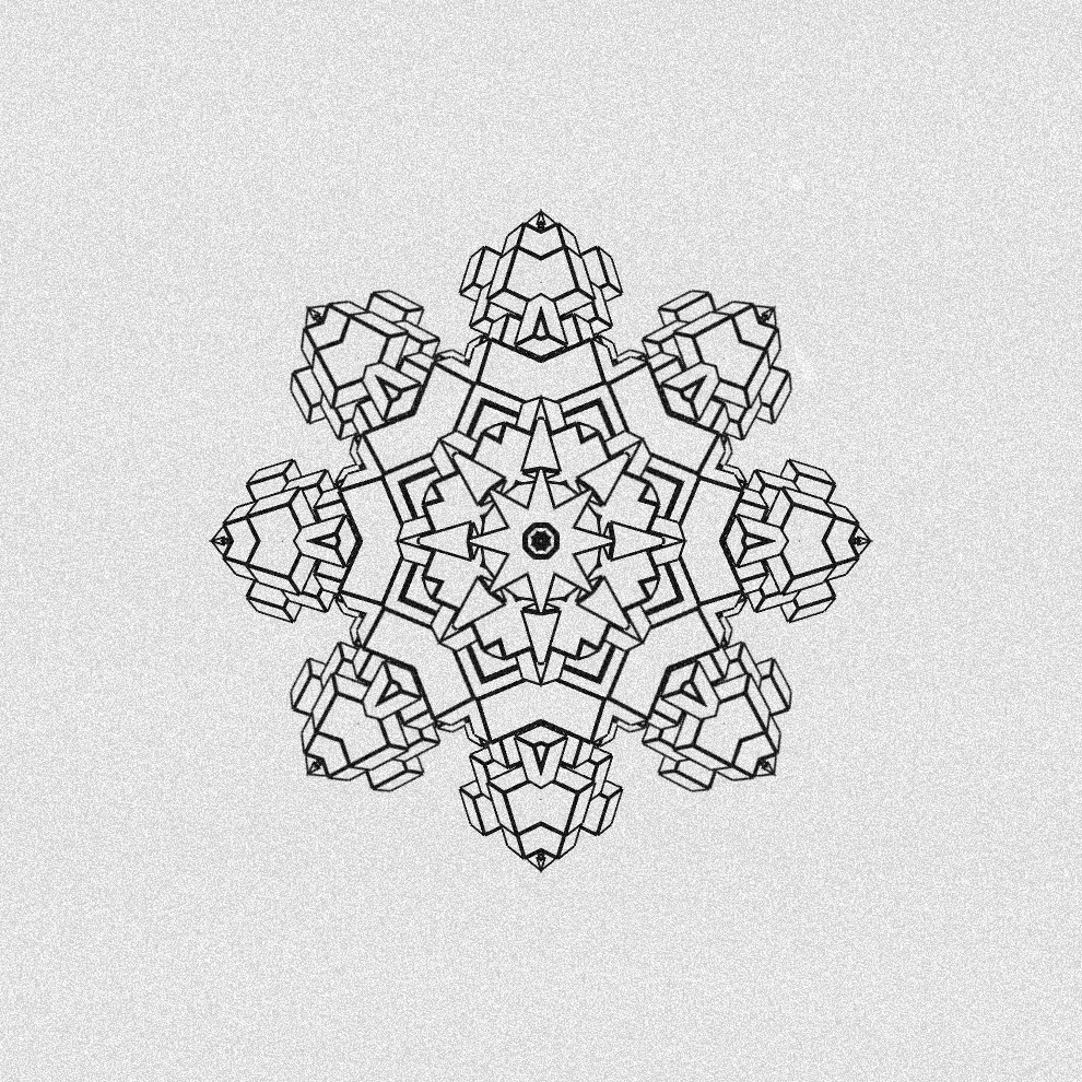 Monochrome Kaleido #14 static token preview
