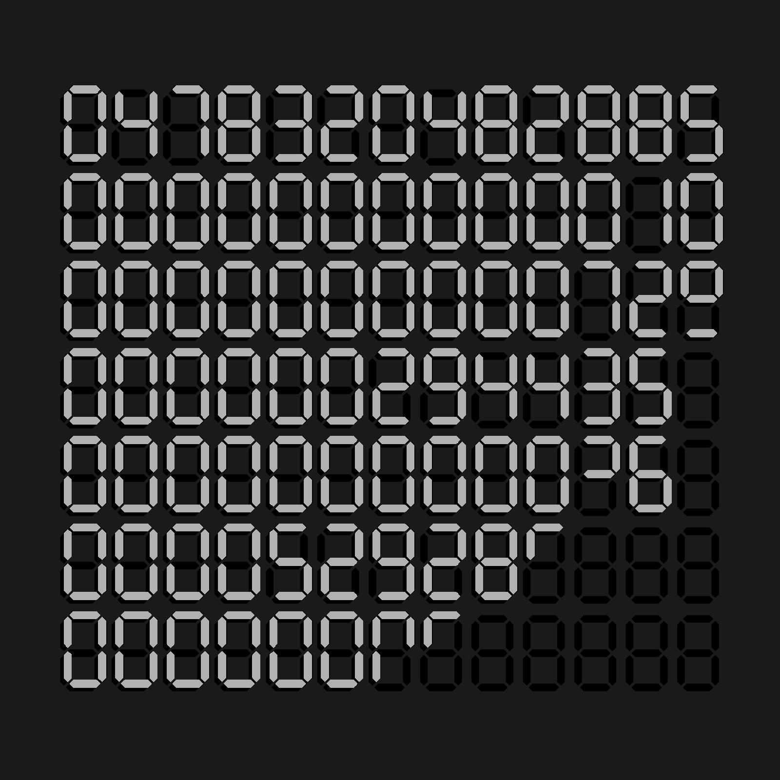 Digits #3 static token preview