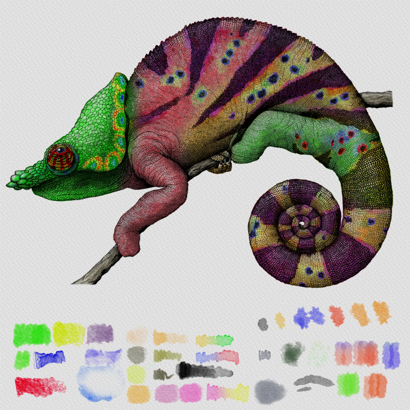 Colorful Cameleon #2 static token preview