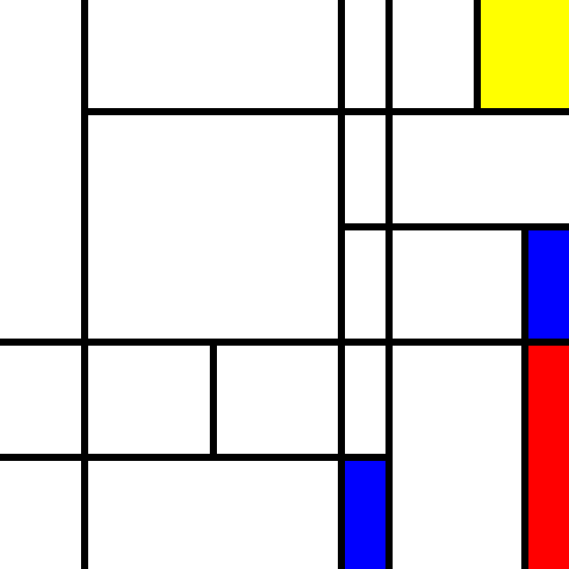 compositioninredblueandyellow.art, (NFT) #22 static token preview