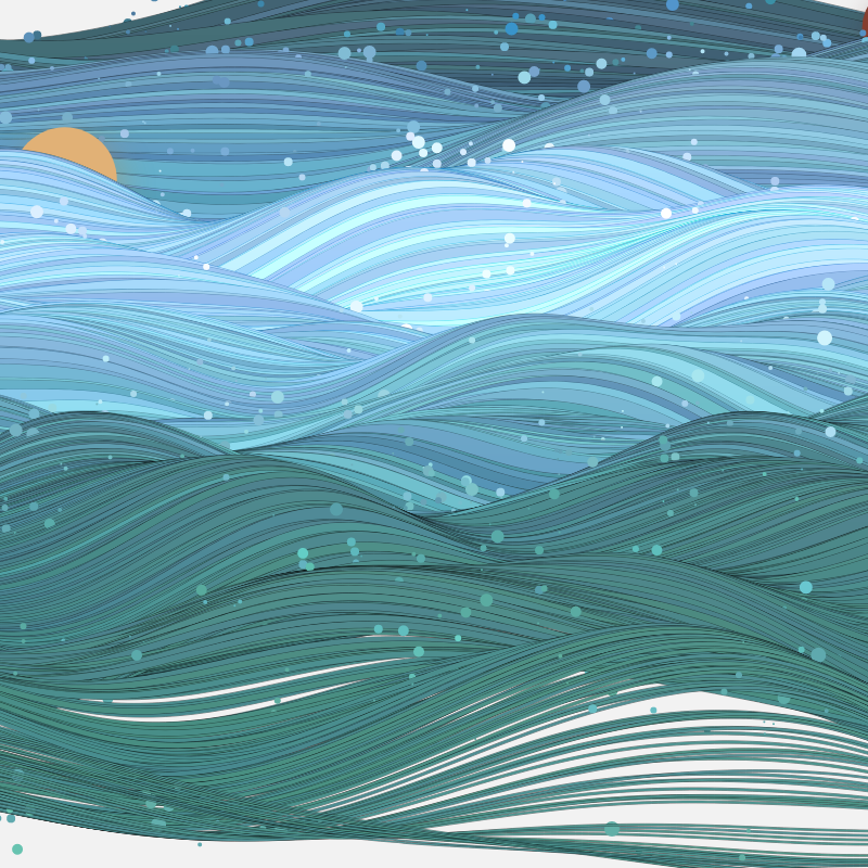 The Ocean Waves #9 static token preview