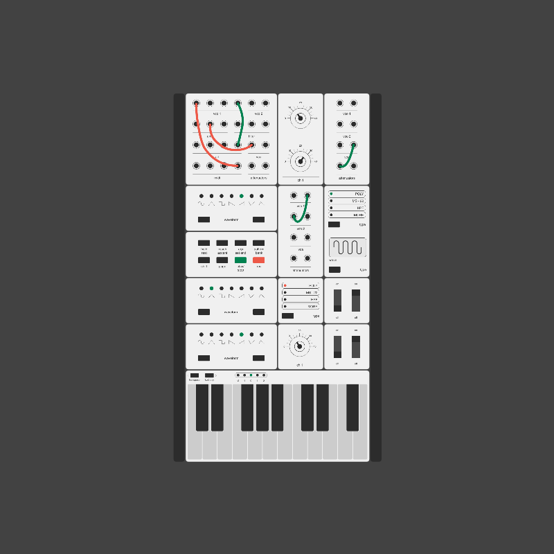 Modular synthesizer #16 static token preview