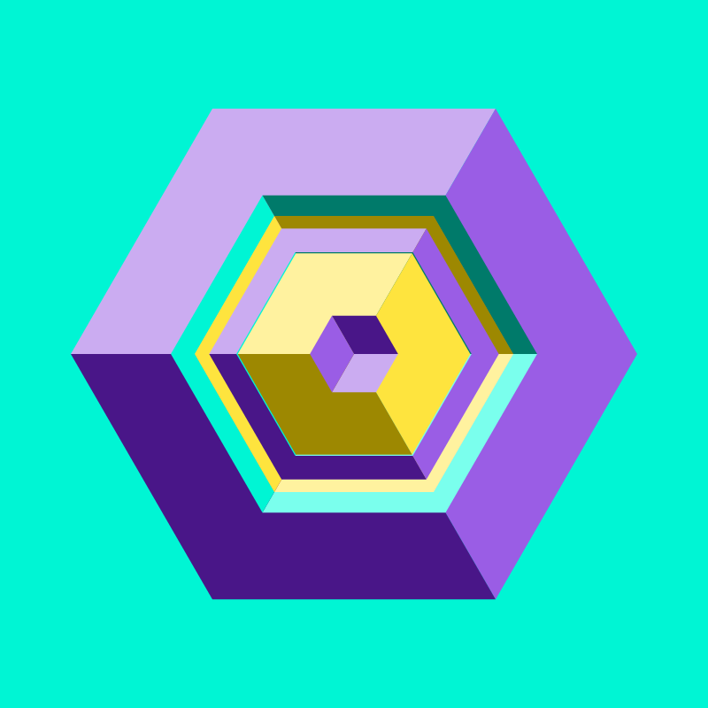 Hexagones - Art for Bots #5 static token preview