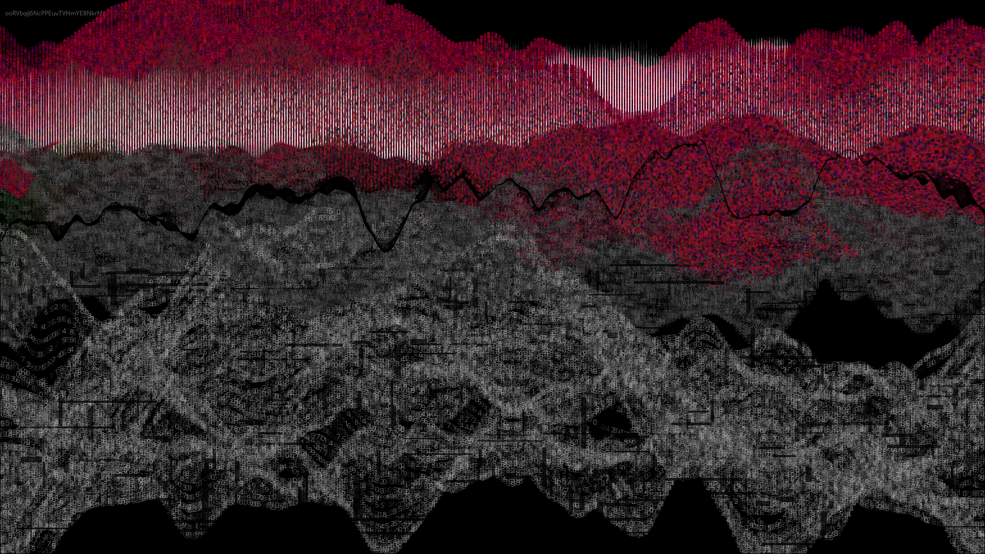Pixel rain in a data landsacape #22 static token preview