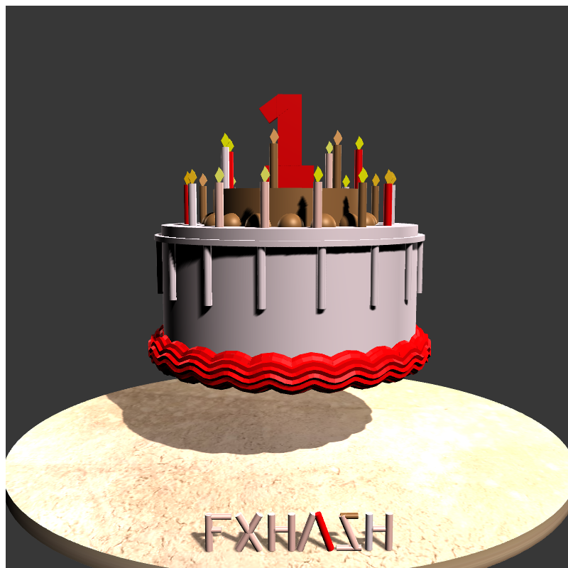 “Happy 1st Year Anniversary” #15 static token preview