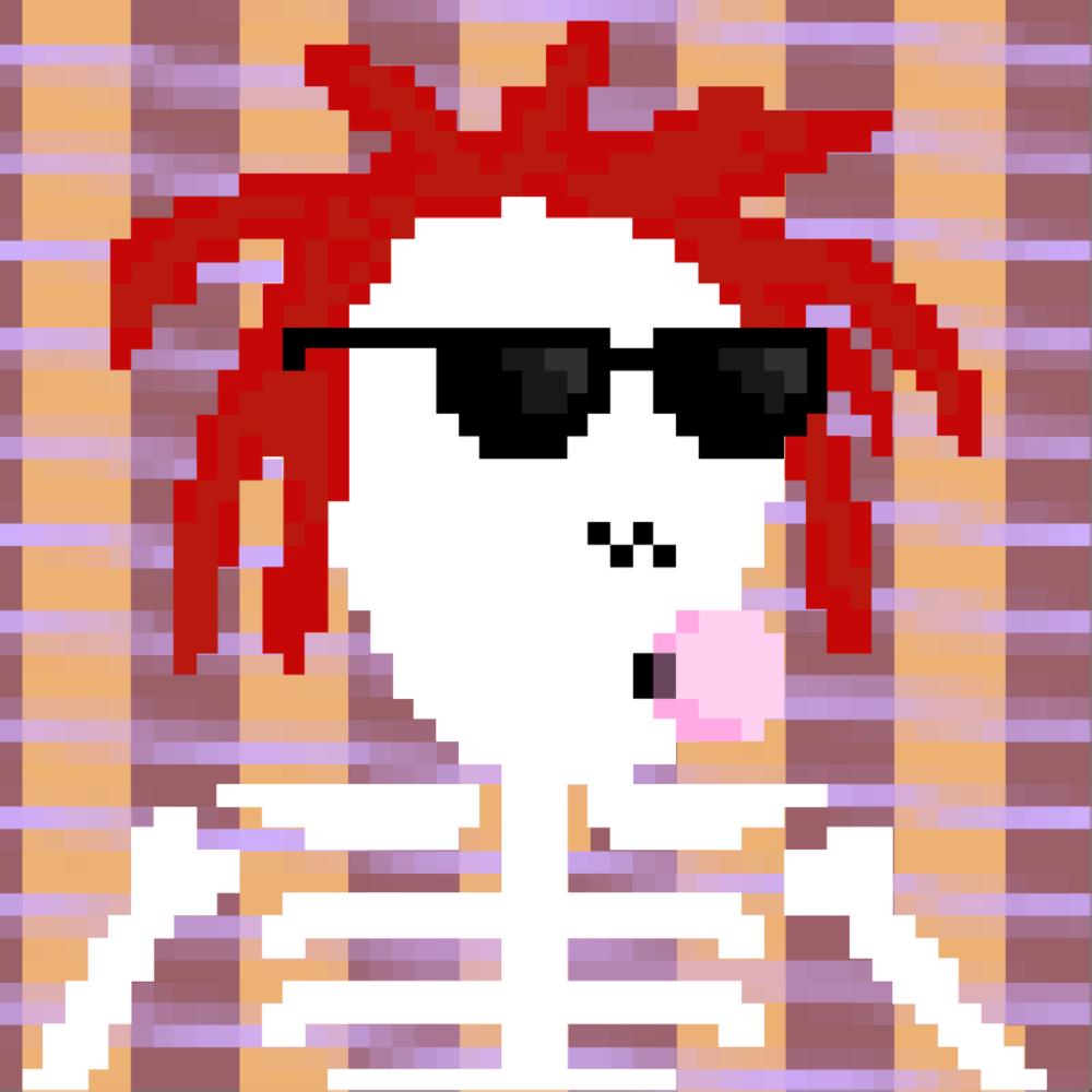 PIXEL SKULLETTI 1 #15 static token preview