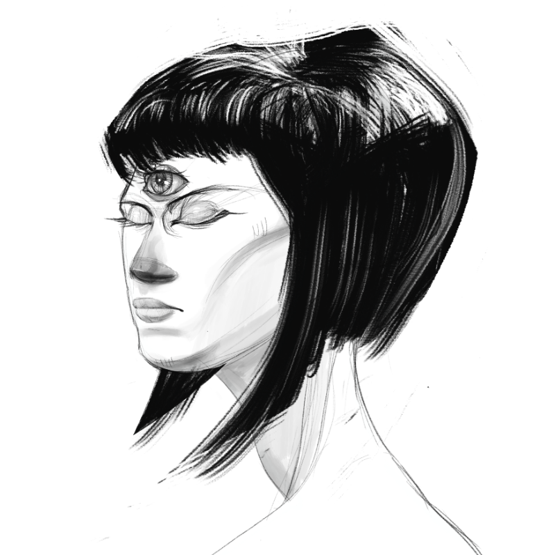 Sketch Woman #13 static token preview