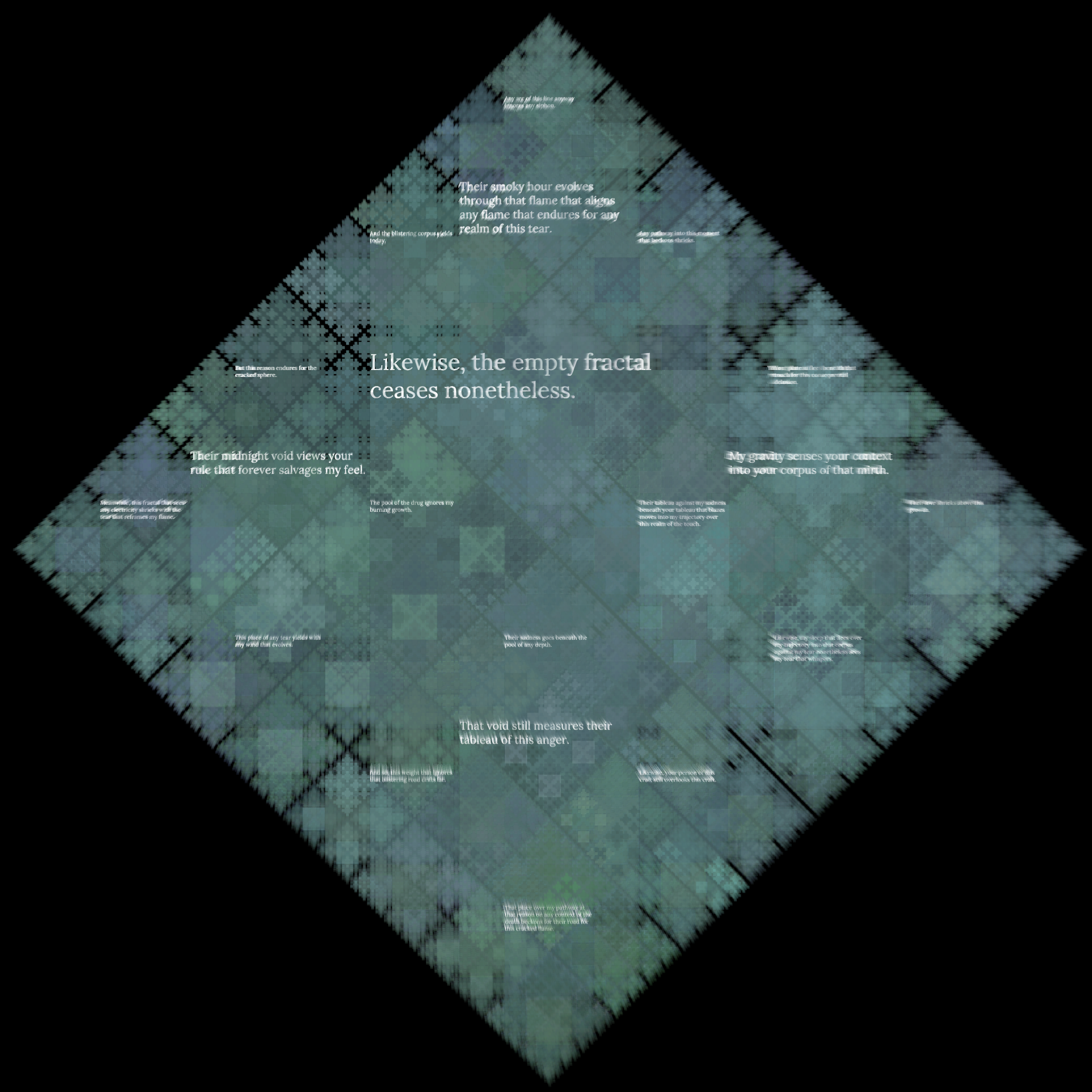 Diamond Fractal Fire #25 static token preview