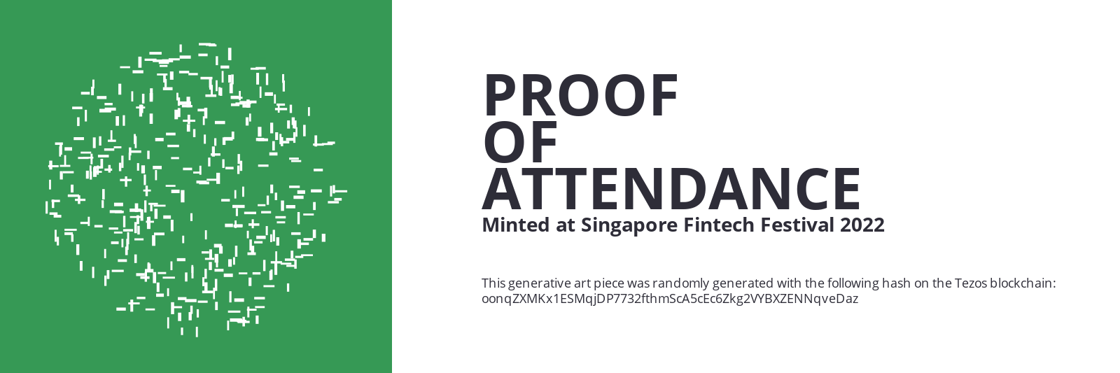 SFF2022 Proof of Attendance Token #1151 static token preview