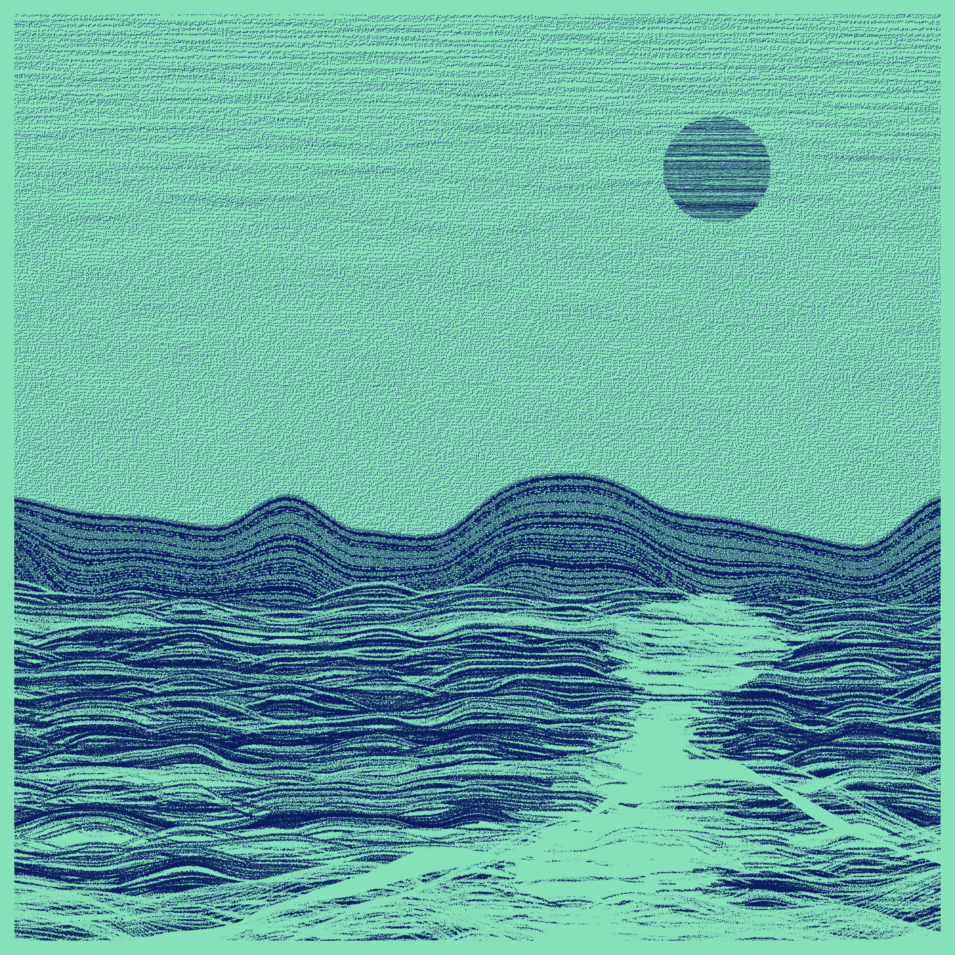 Moonlit Sea #9 static token preview