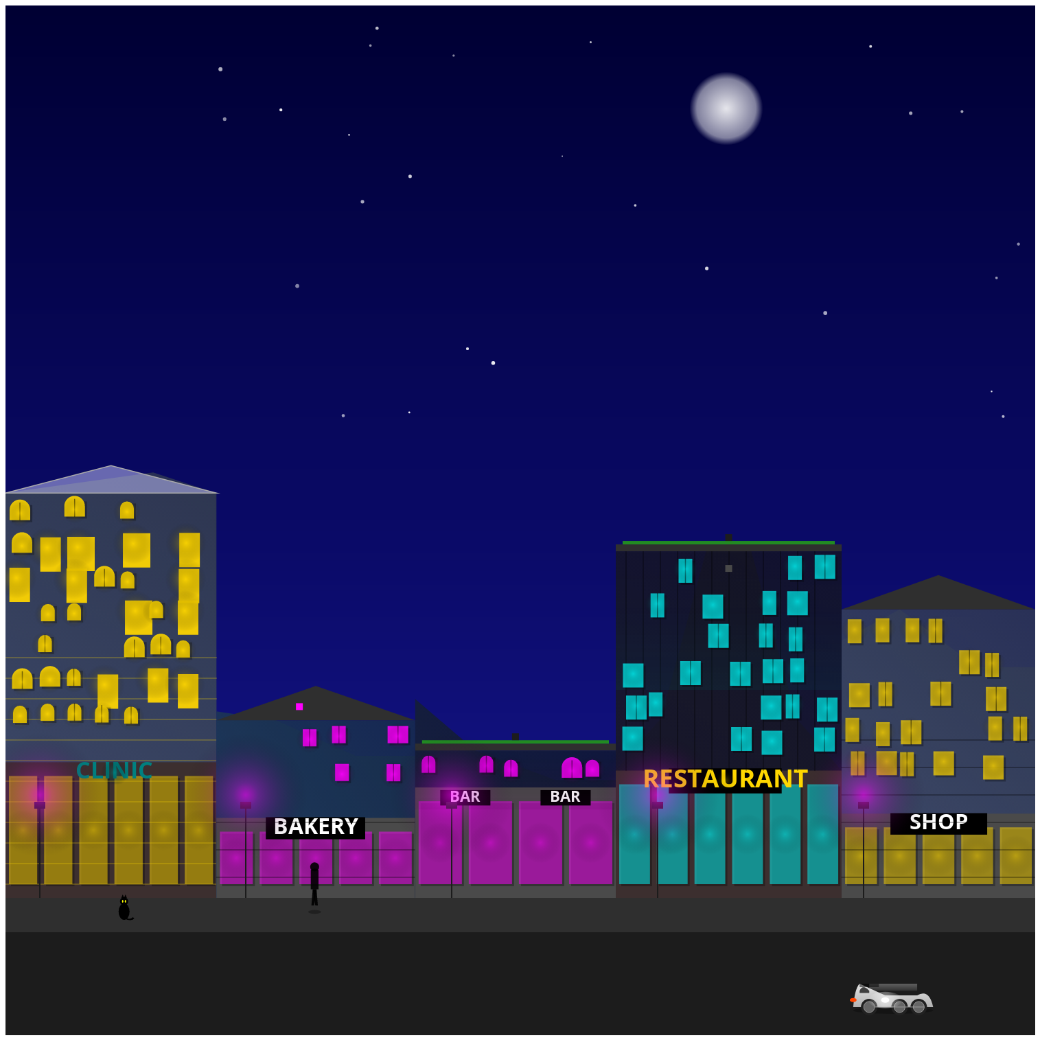 Night city life #7 static token preview